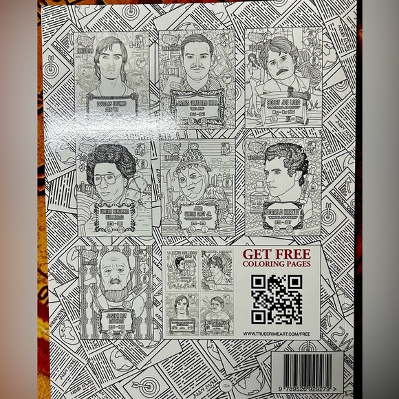 BLOODY AMERICA: Serial Killers Coloring Book & Serial Killers: Shocking History - Picture 3 of 6